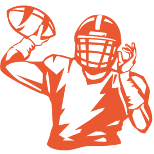 outline of football player